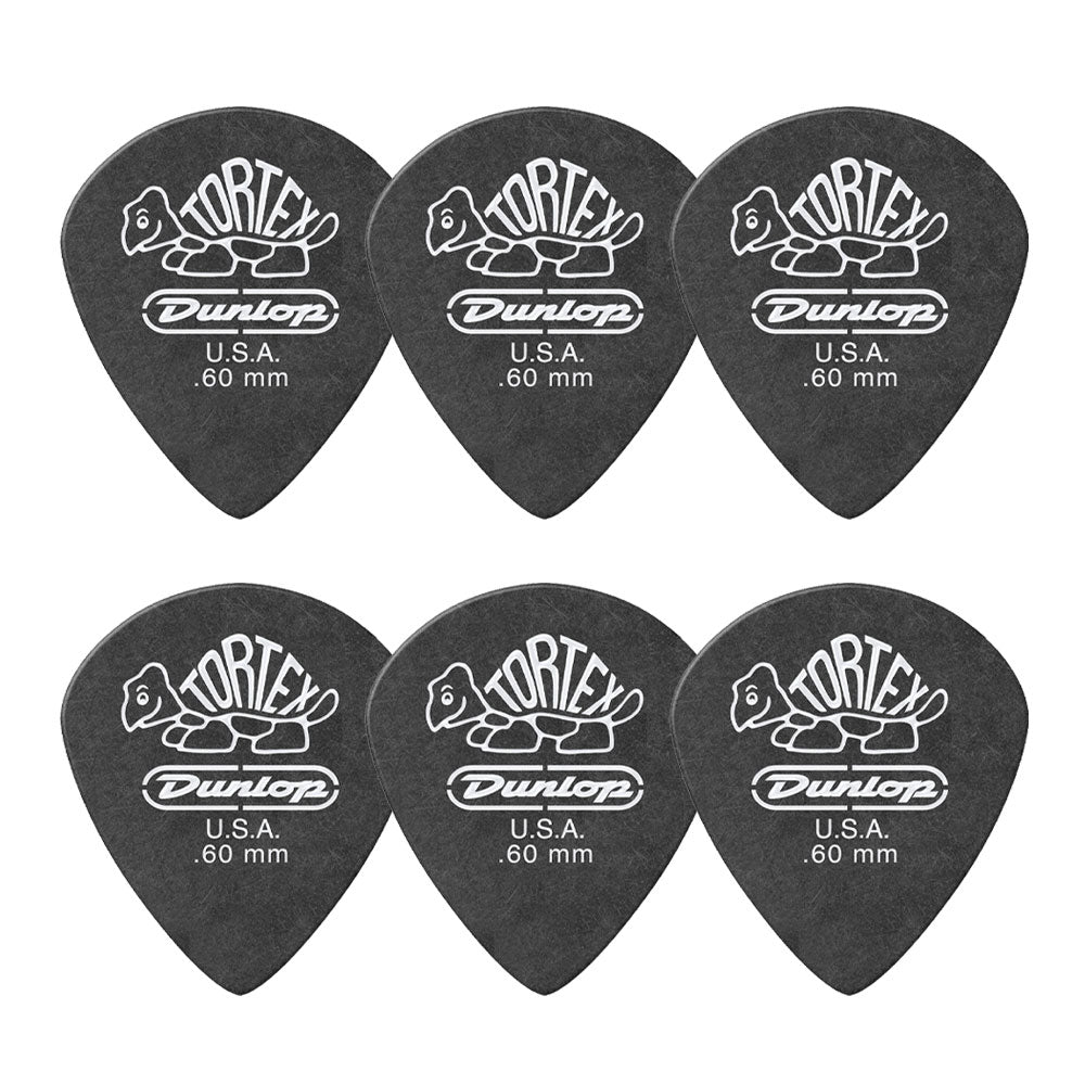 Jim Dunlop ジム ダンロップ 482R TORTEX Pitch Black Jazz III ジャズタイプギター ピック 6枚入り