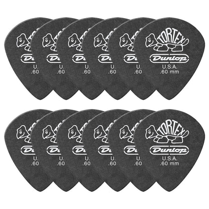 Jim Dunlop ジム ダンロップ 482R TORTEX Pitch Black Jazz III ジャズタイプギター ピック 12枚入り