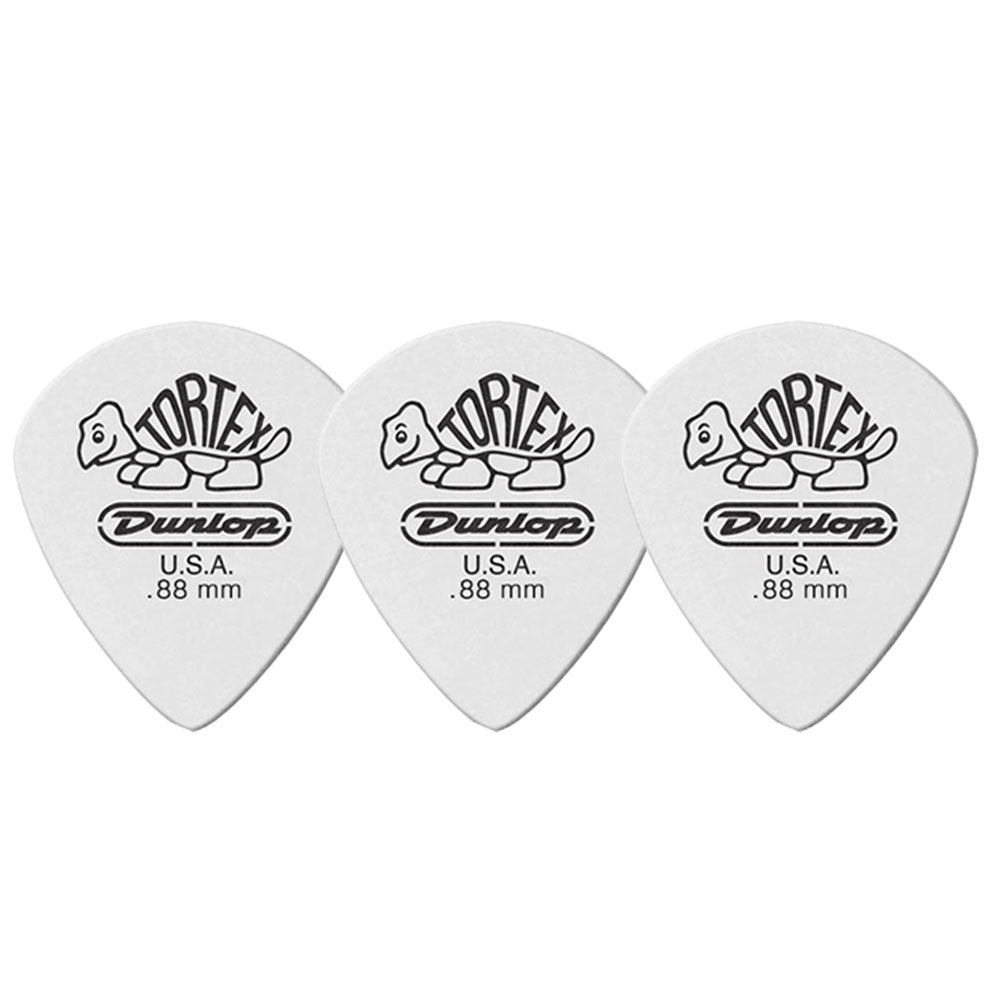 Jim Dunlop ジム ダンロップ 478R TORTEX White Jazz III ジャズタイプギター ピック 3枚入り