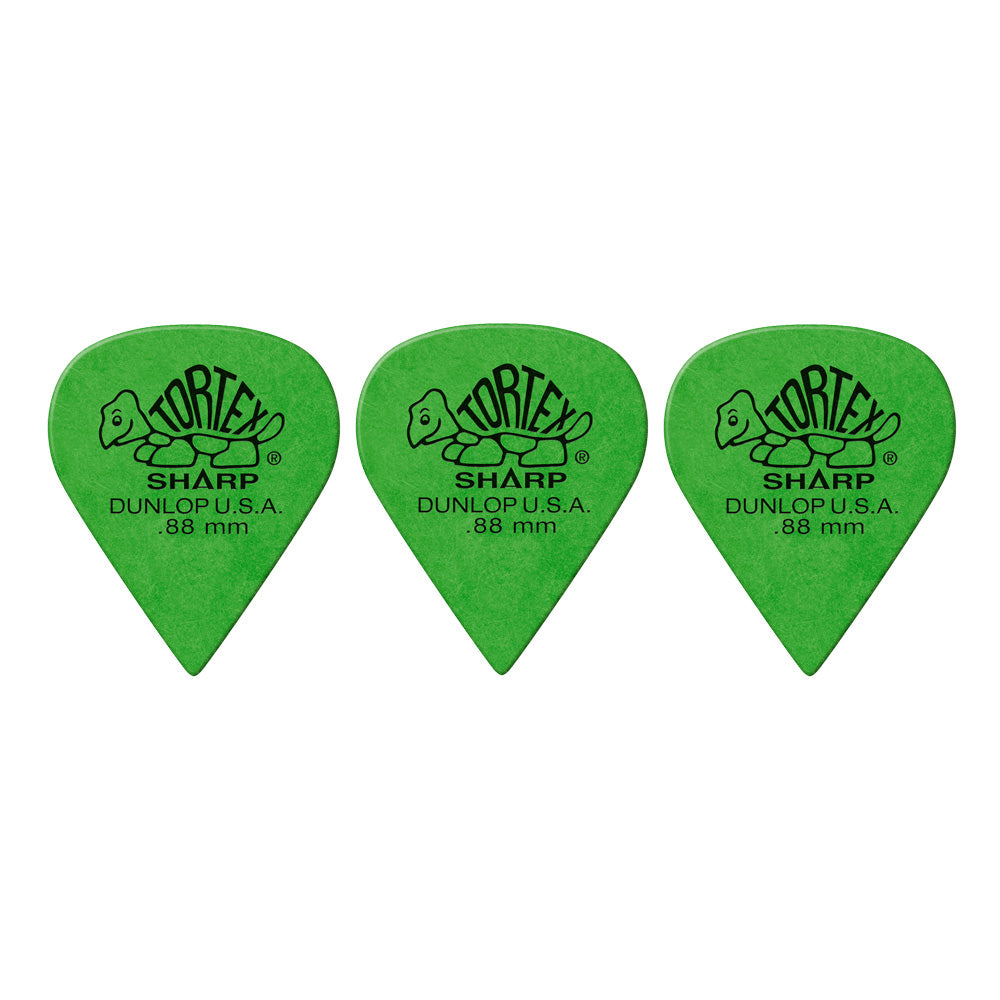 Jim Dunlop TORTEX SHARP 412- ◯◯ ギターピック 3枚入り
