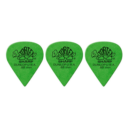 Jim Dunlop TORTEX SHARP 412- ◯◯ ギターピック 3枚入り