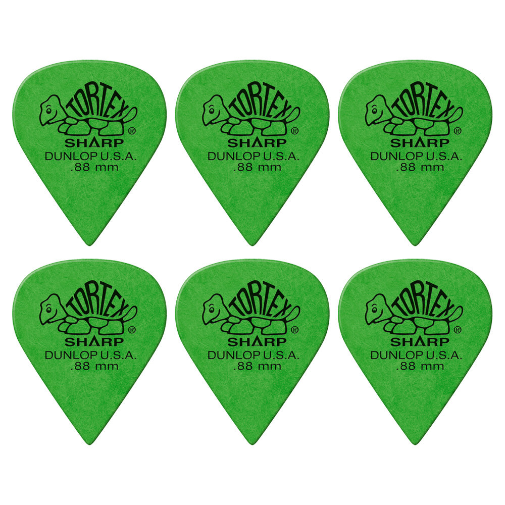 Jim Dunlop TORTEX SHARP 412- ◯◯ ギターピック 6枚入り