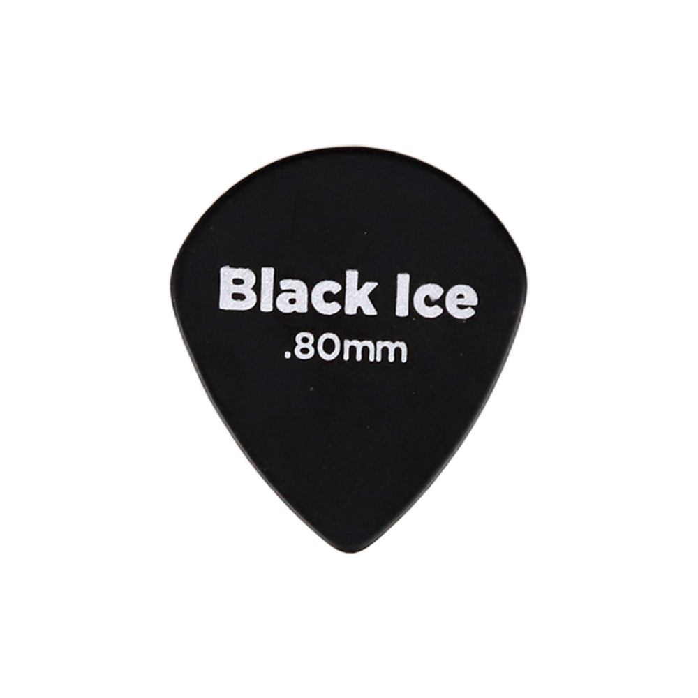 D'Addario Black Ice Jazzギターピック 1枚入り ジャズタイプ Delrin製