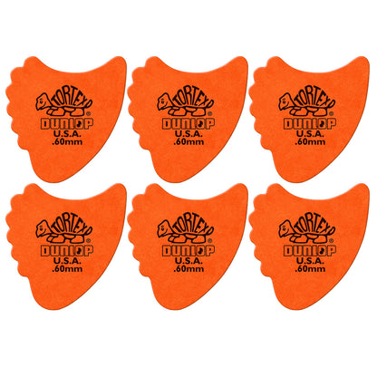 Jim Dunlop TORTEX FIN ギターピック フィンタイプ 414-◯◯ 6枚入り
