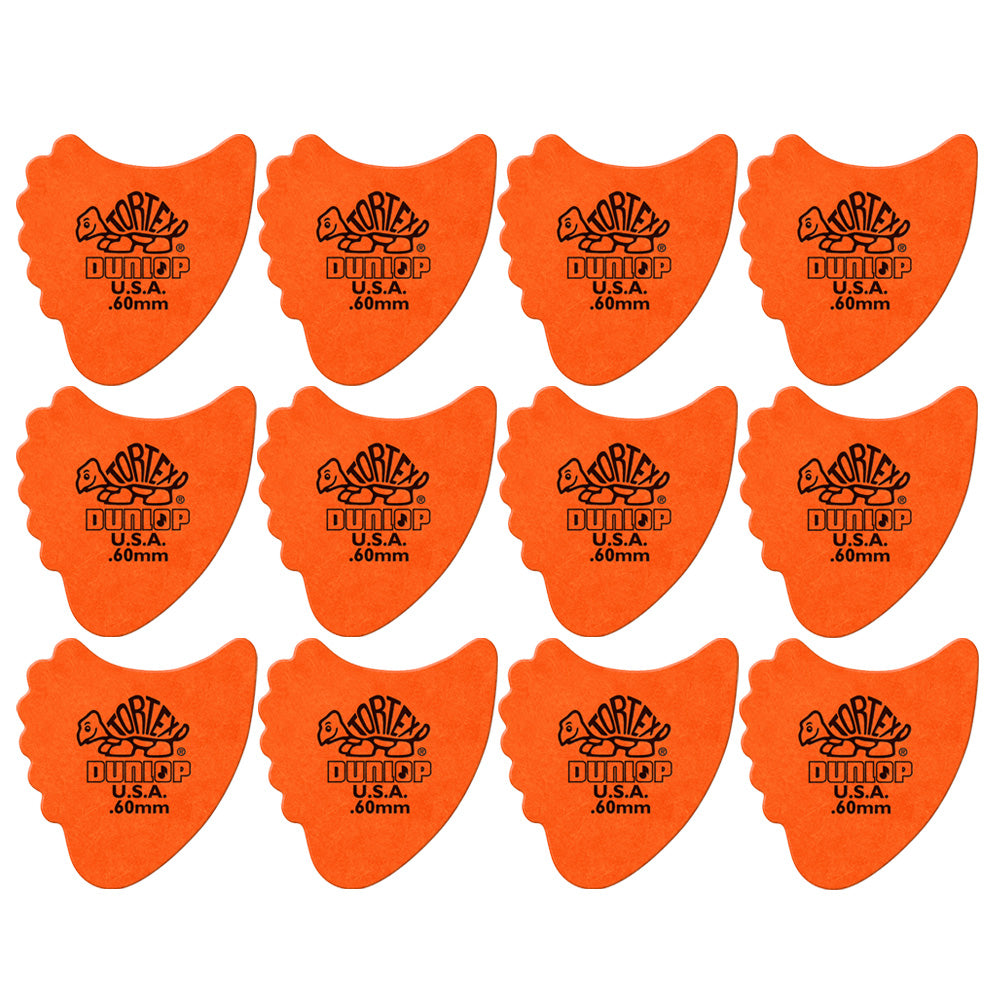 Jim Dunlop TORTEX FIN ギターピック フィンタイプ 414-◯◯ 12枚入り