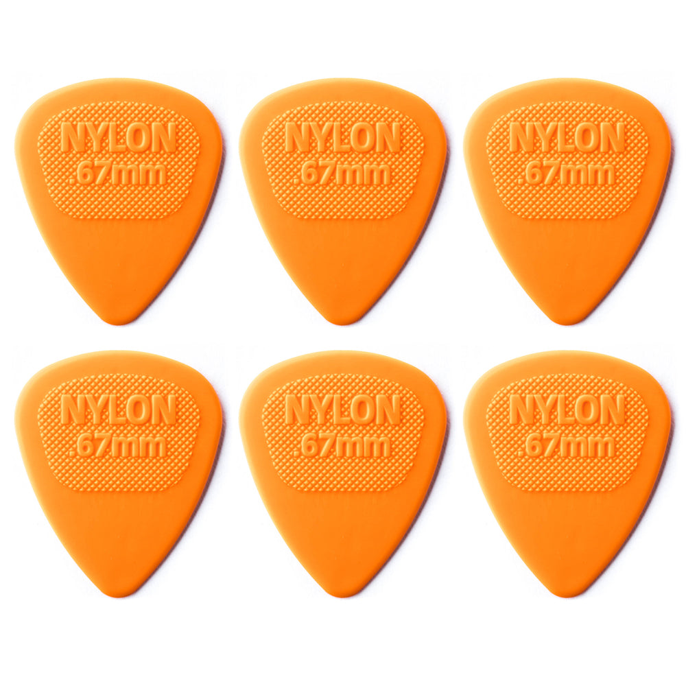Jim Dunlop NYLON ミディ ナイロンギターピック 6枚入り