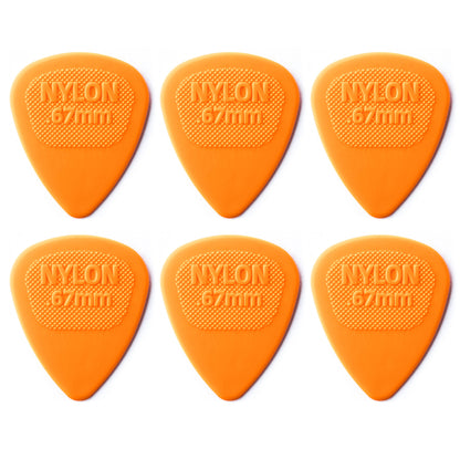Jim Dunlop NYLON ミディ ナイロンギターピック 6枚入り