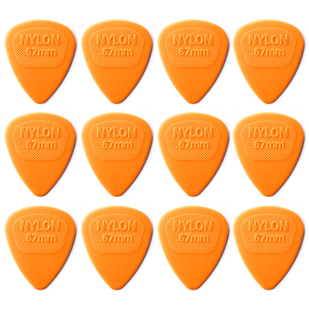 Jim Dunlop NYLON ミディ ナイロンギターピック 12枚入り