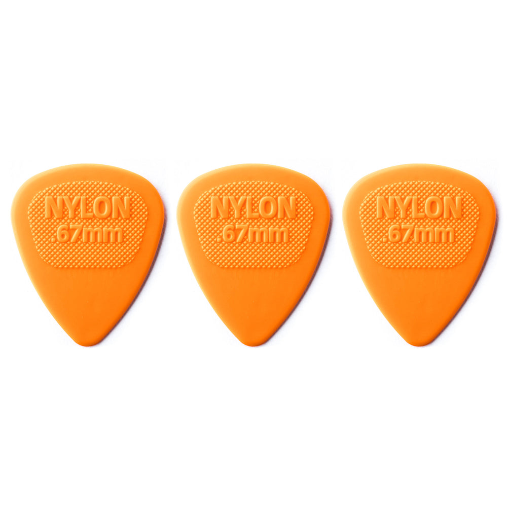 Jim Dunlop NYLON ミディ ナイロンギターピック 3枚入り
