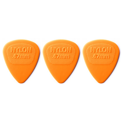 Jim Dunlop NYLON ミディ ナイロンギターピック 3枚入り