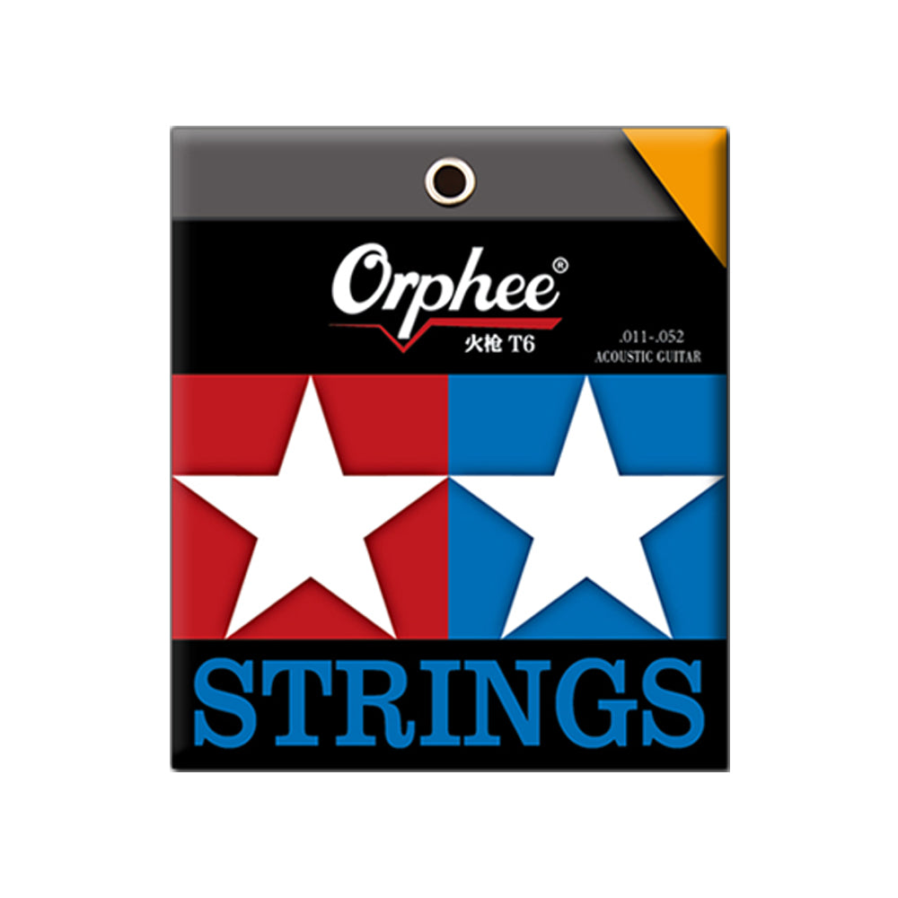 Orphee オルフェT-◯◯ アコースティックギター弦 ナノコーティング 10-50 11-52 12-53