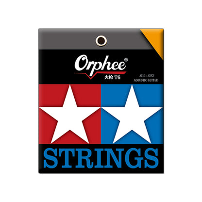 Orphee オルフェT-◯◯ アコースティックギター弦 ナノコーティング 10-50 11-52 12-53