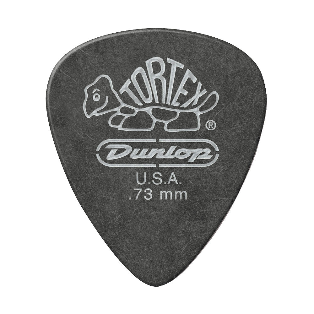 JIM Dunlop Tortex べっ甲柄 ブラックシルバー スタンダード ギターピック 488R 1枚入り