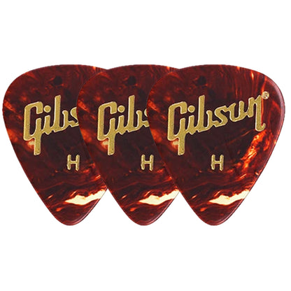 Gibson Tortoise  Celluloid ギターピック APRT12-74 3枚入り