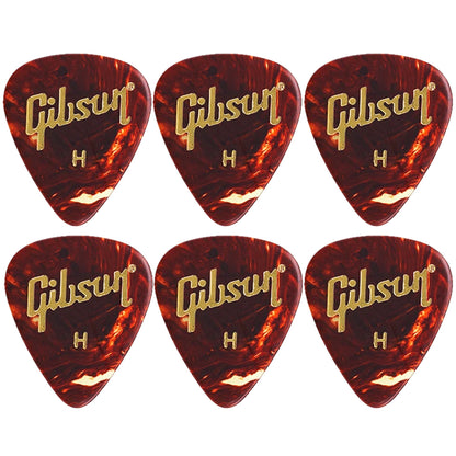 Gibson Tortoise  Celluloid ギターピック APRT12-74 6枚入り