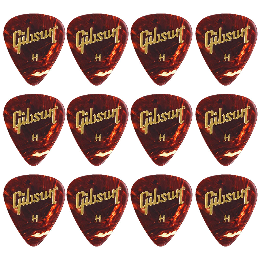 Gibson Tortoise  Celluloid ギターピック APRT12-74 12枚入り
