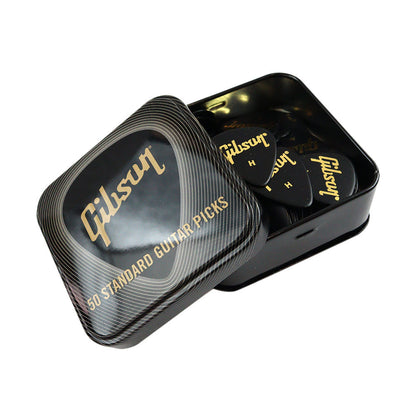 Gibson Black Pick Tin APRGG50-74  ギターピック APRGG50-74 50枚入り