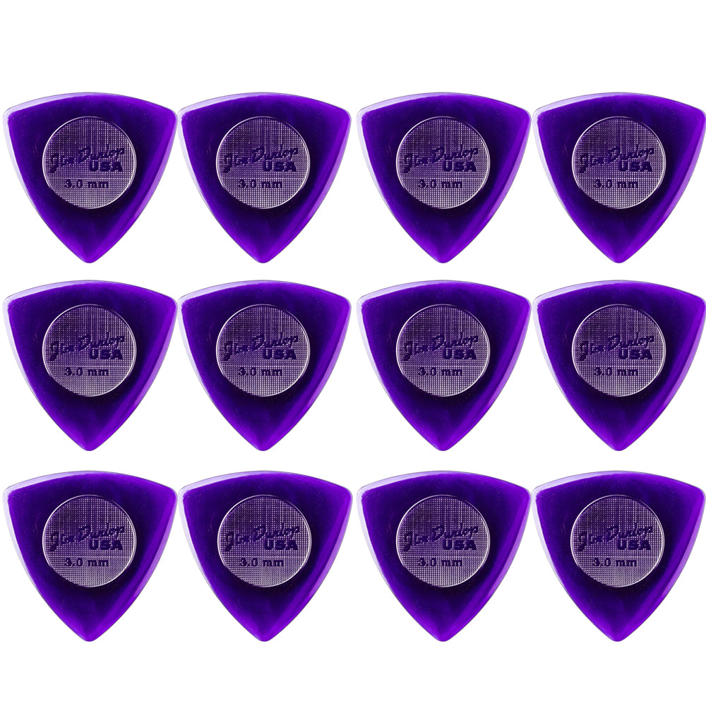 Jim Dunlop Tri Stubby  Lexan トライアングル ピック 1.5mm/2.0mm/3.0mm 12枚入り