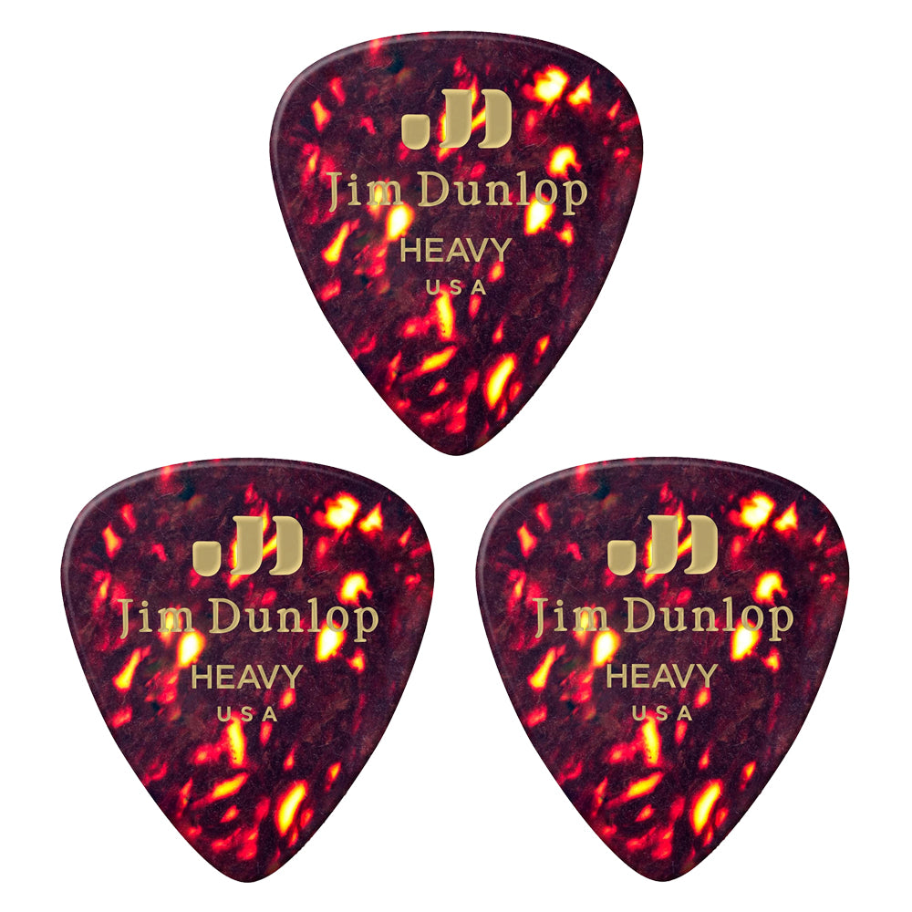 Jim Dunlop  Celluloid Shell Guitar ギターピック  3枚入り