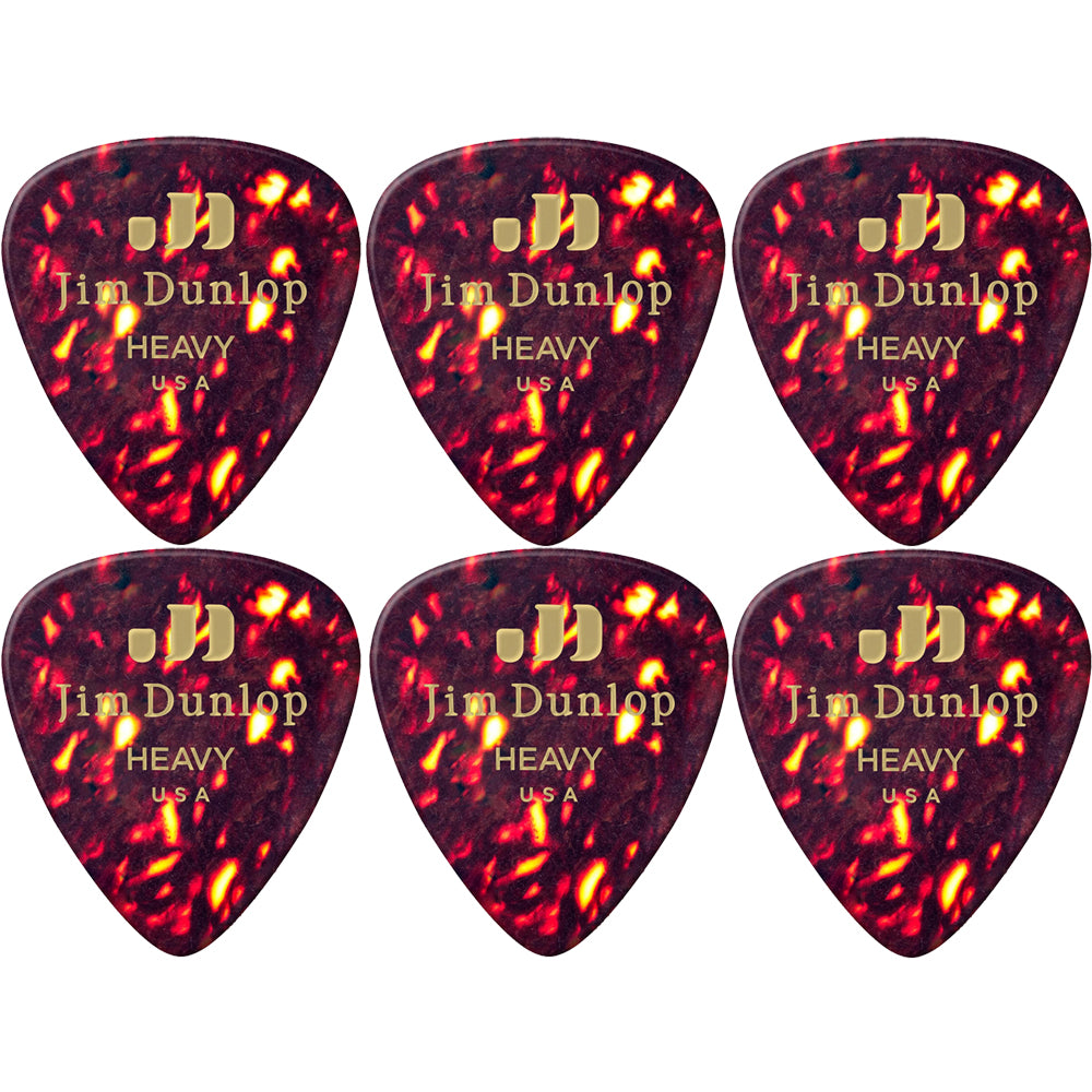 Jim Dunlop  Celluloid Shell Guitar ギターピック  6枚入り