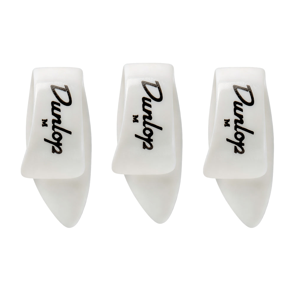 Jim Dunlop ホワイト サムピック 9002R / 9003R / 9012R / 9013R 3枚入り