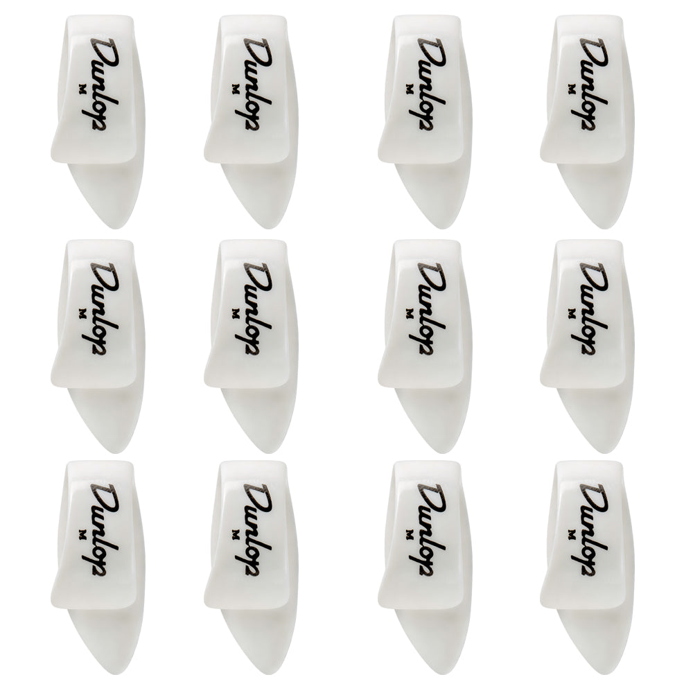Jim Dunlop ホワイト サムピック 9002R / 9003R / 9012R / 9013R 12枚入り