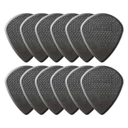 Jim Dunlop ジム ダンロップ 471R MAX-GRIP JAZZ III ギターピック 12枚入り