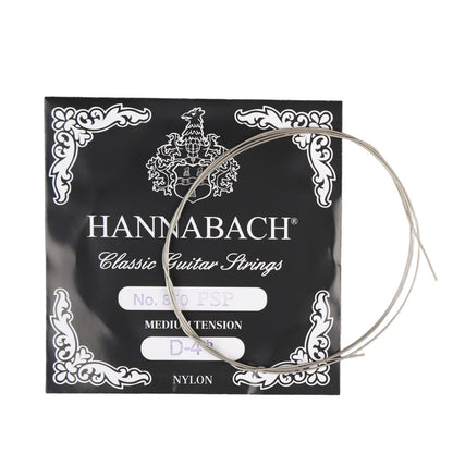 HANNABACH ハナバッハ  クラシックギター弦 単品弦 850シリーズ PSP加工の巻弦 ミディアムテンション ハイテンション ナイロン弦 ドイツ製