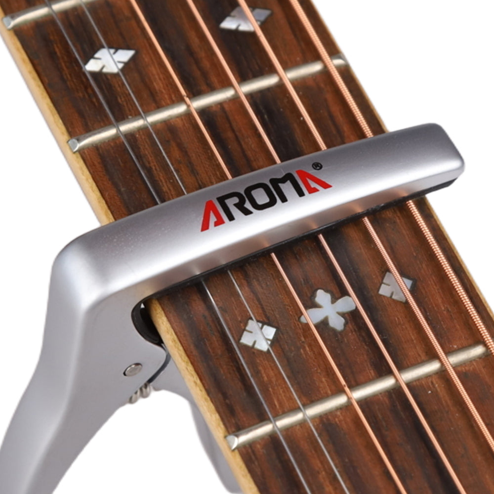 AROMA アロマ AC-21 アコースティックギター用カポタスト 亜鉛合金