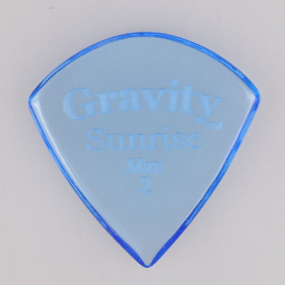 Gravity グラビティSunrise Mini ギターピック ジャズタイプ GSUM2P blue 耐久性1枚入り