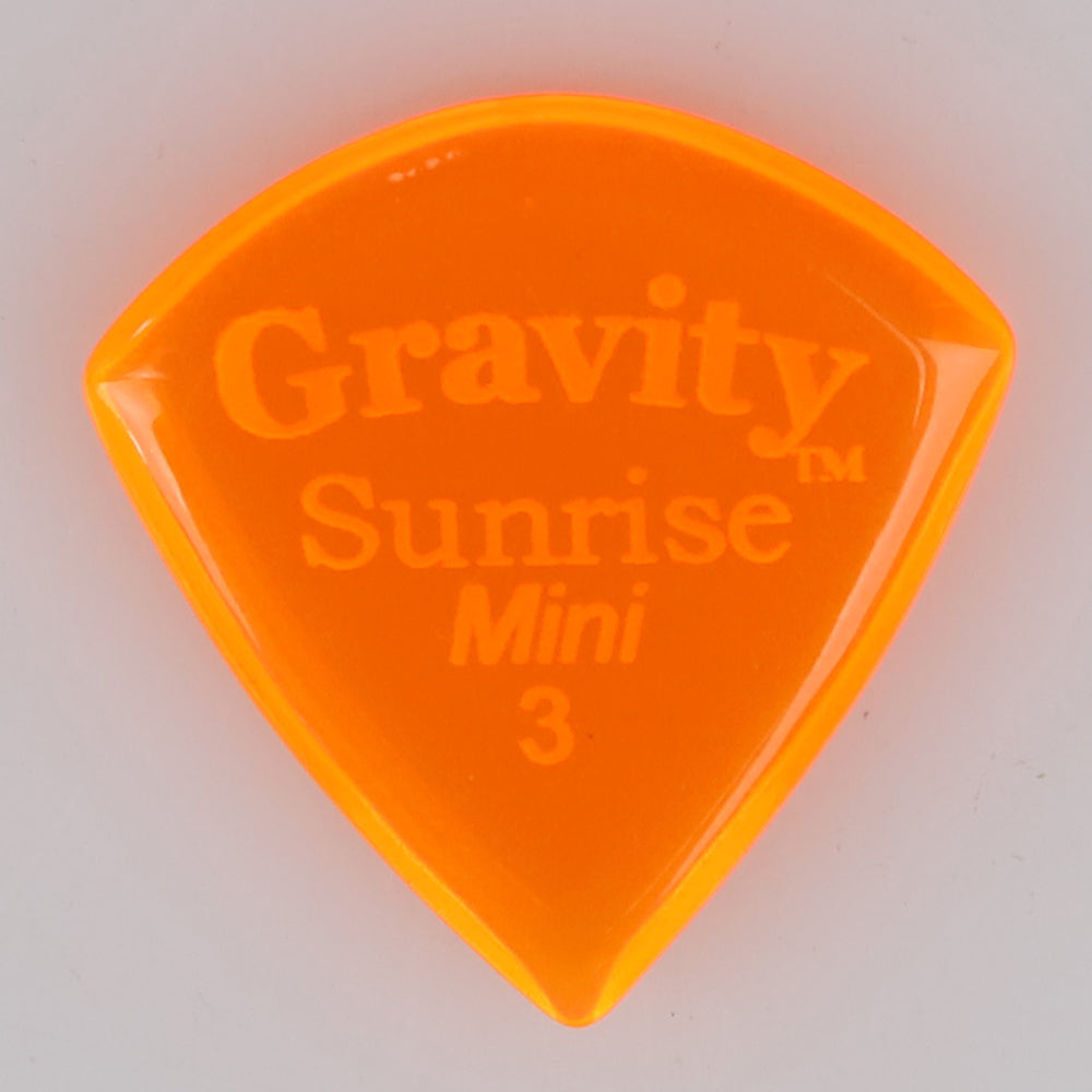 Gravity グラビティ Sunrise mini ギターピック GSUM3P orange 耐久性 1枚入り