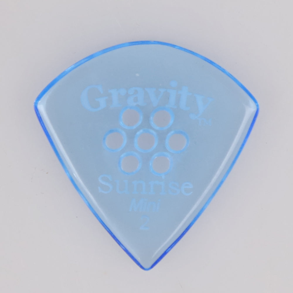 Gravity グラビティ Sunrise mini ギターピック GSUM2PM  blue 滑り止め耐久性 1枚入り