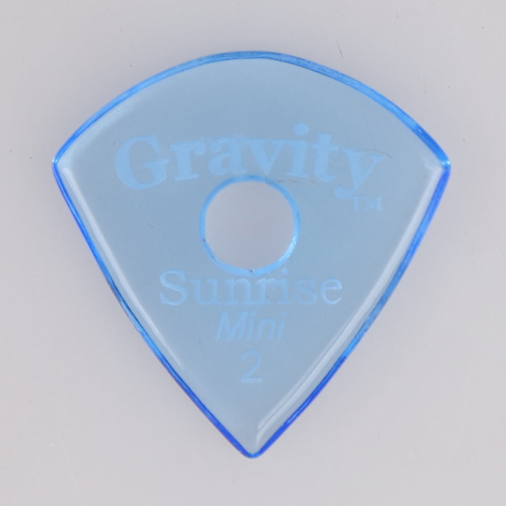 Gravity Sunrise mini ギターピック GSUM2PR  blue 滑り止め耐久性 1枚入り