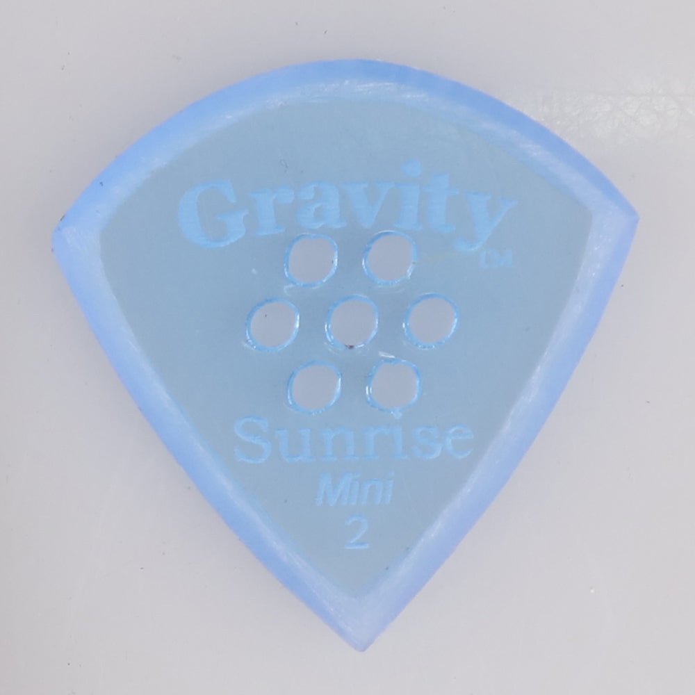 Gravity グラビティ Sunrise mini ギターピック GSUM2MM blue 滑り止め耐久性