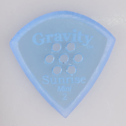 Gravity グラビティ Sunrise mini ギターピック GSUM2MM blue 滑り止め耐久性