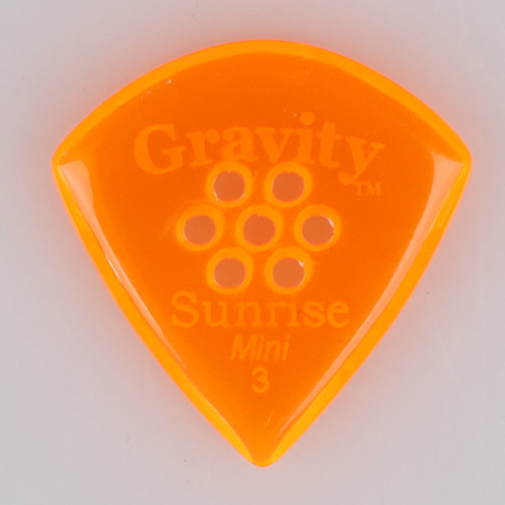 Gravity Sunrise mini ギターピック GSUM3PM orange 滑り止め耐久性