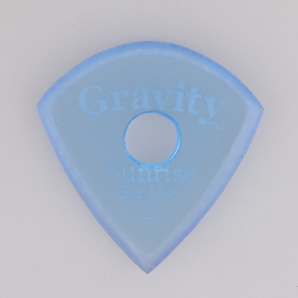 Gravity グラビティ Sunrise big mini ギターピックGSUB2MR  blue   滑り止め耐久性 1枚入り