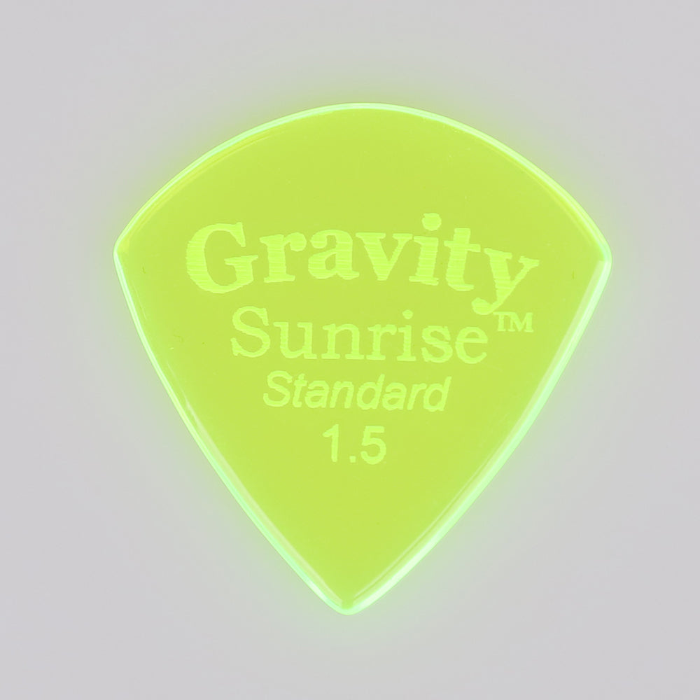 Gravity グラビティ Sunrise Standard ギターピック GSUS15P 蓄光green1枚入り