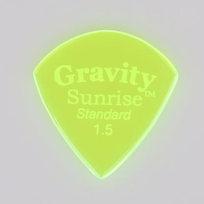 Gravity グラビティ Sunrise Standard ギターピック GSUS15P 蓄光green1枚入り