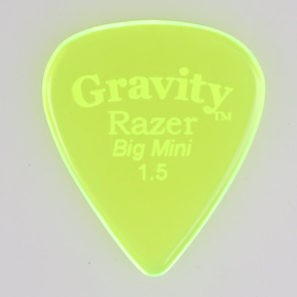 Gravity グラビティ Razer big mini ギターピック GRAB15P green 1枚入り