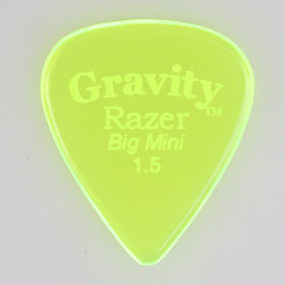 Gravity グラビティ Razer big mini ギターピック GRAB15P green 1枚入り