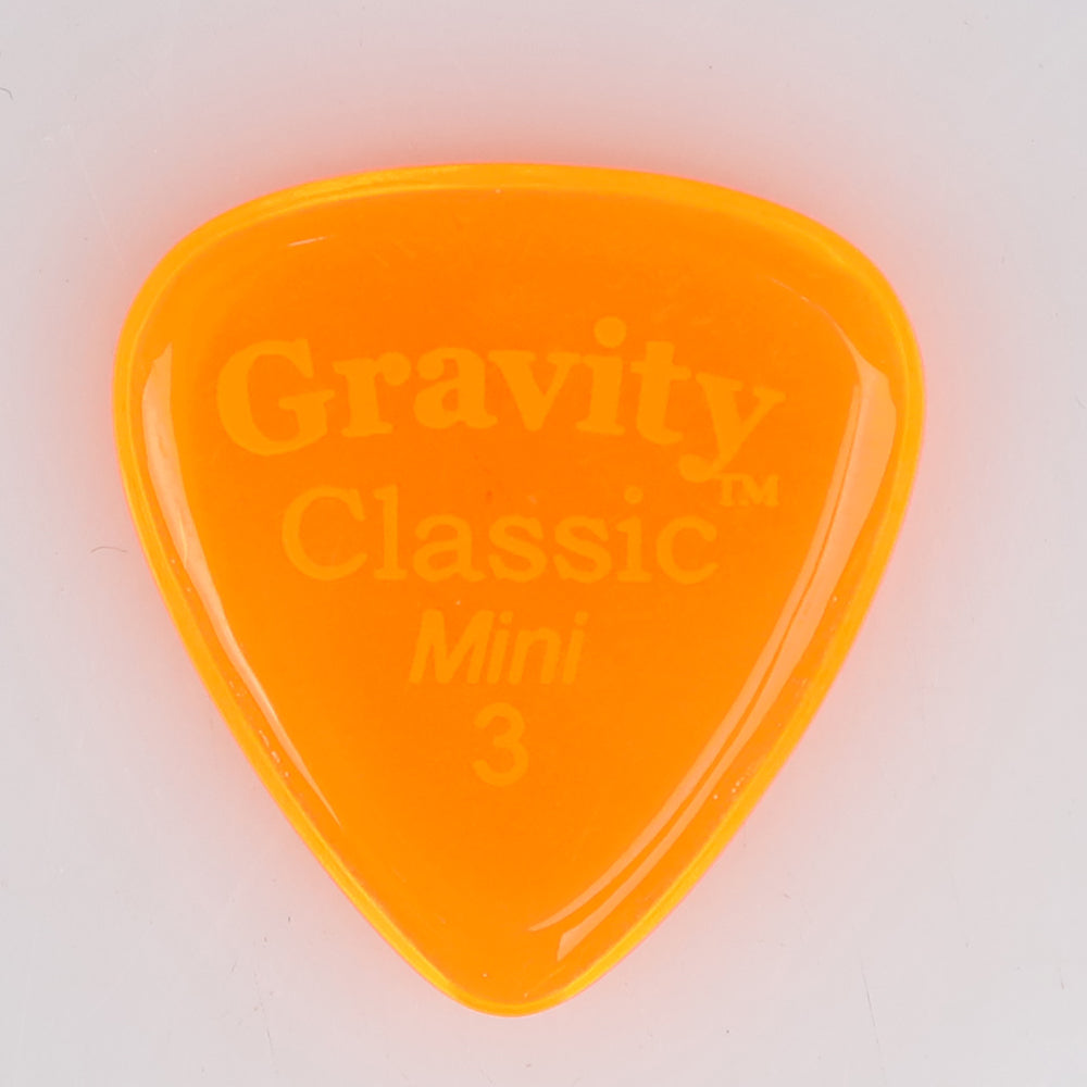 Gravity グラビティClassic Mini ギターピック JAZZ GCLM3P orange 1枚入り