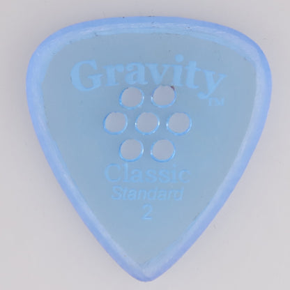 Gravity グラビティClassic Standard ギターピックGCLS2MM blue 多孔デザイン 1枚入り