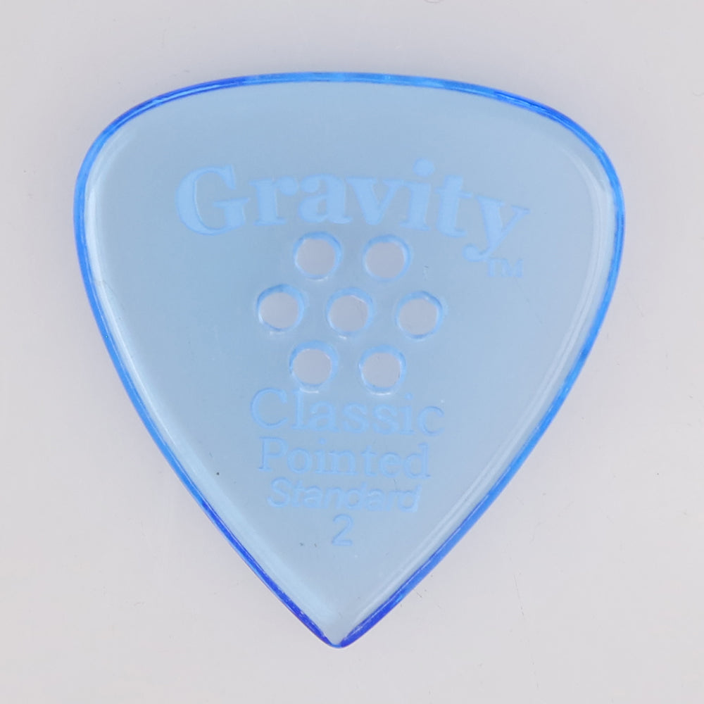 Gravity グラビティClassic Pointed Standard ギターピック GCPS2PM blue 1枚入り