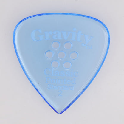 Gravity グラビティClassic Pointed Standard ギターピック GCPS2PM blue 1枚入り