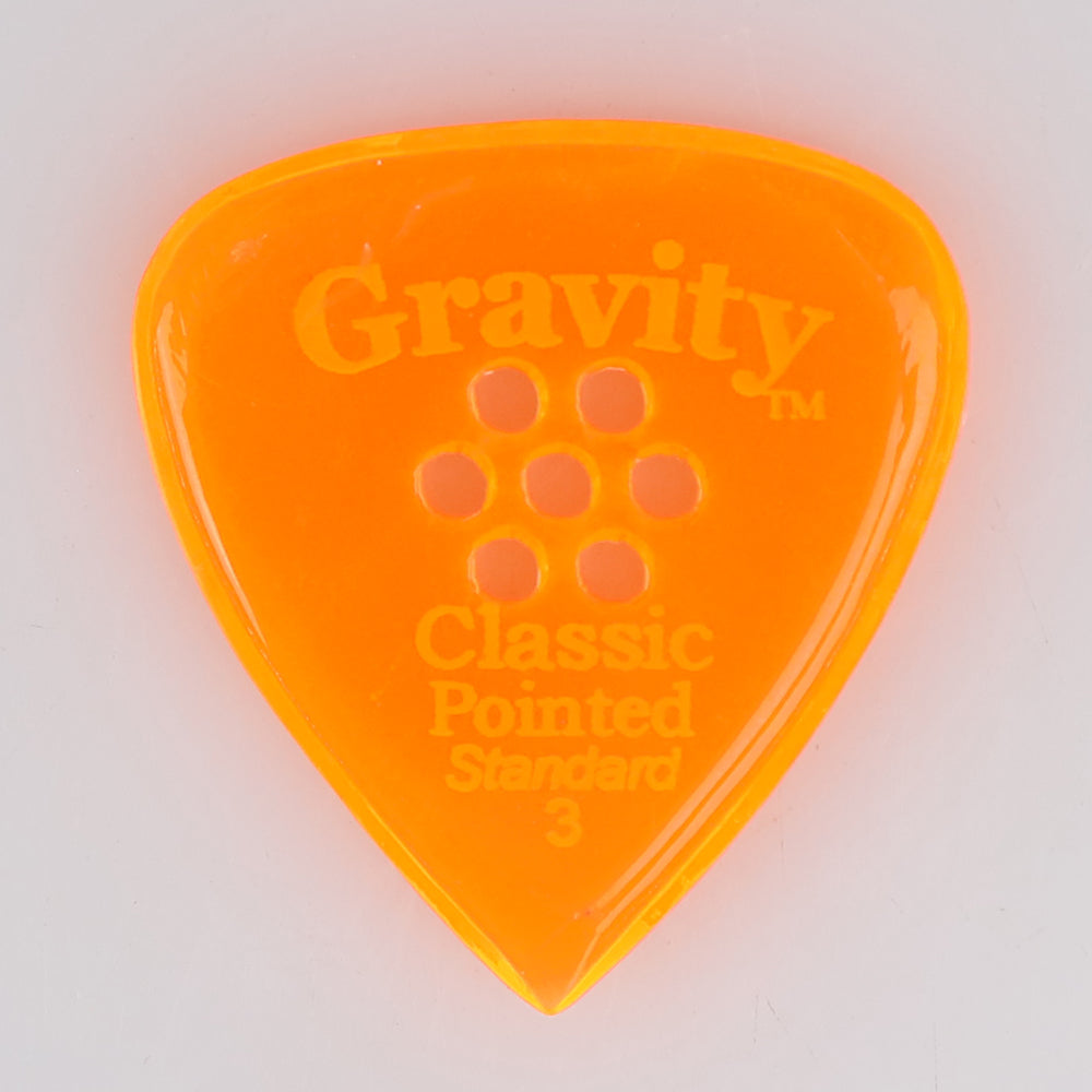 Gravity グラビティClassic Pointed Standard ギターピック GCPS3PM orange 1枚入り