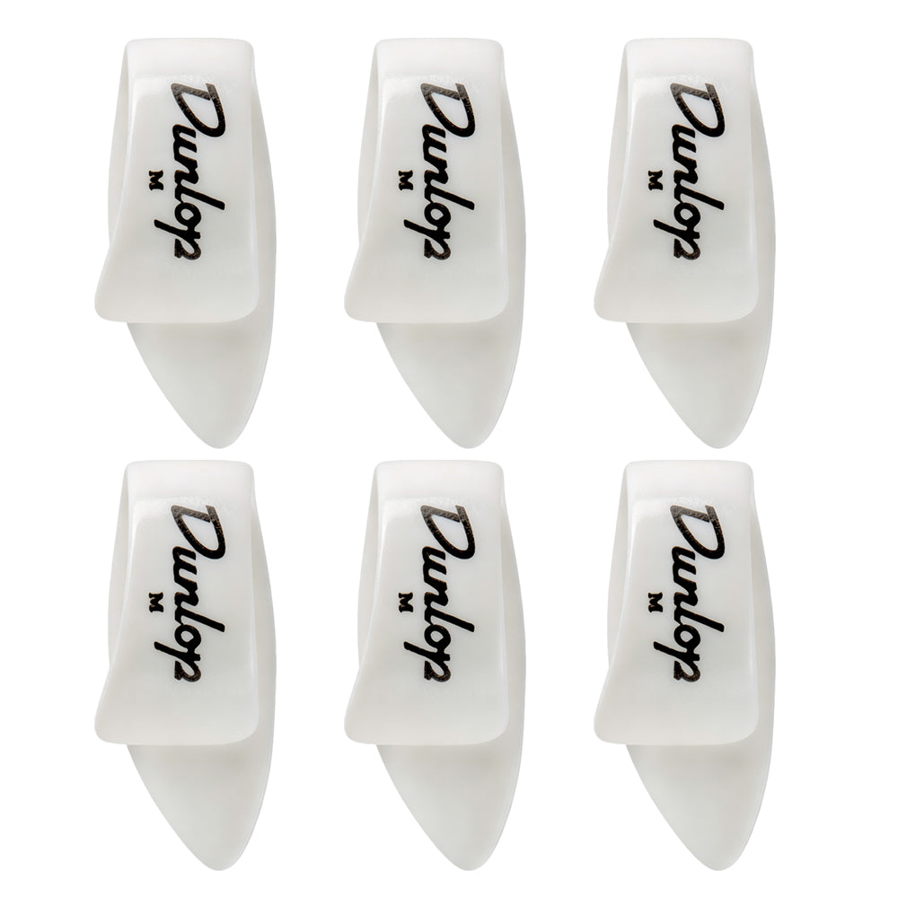 Jim Dunlop ホワイト サムピック 9002R / 9003R / 9012R / 9013R 6枚入り