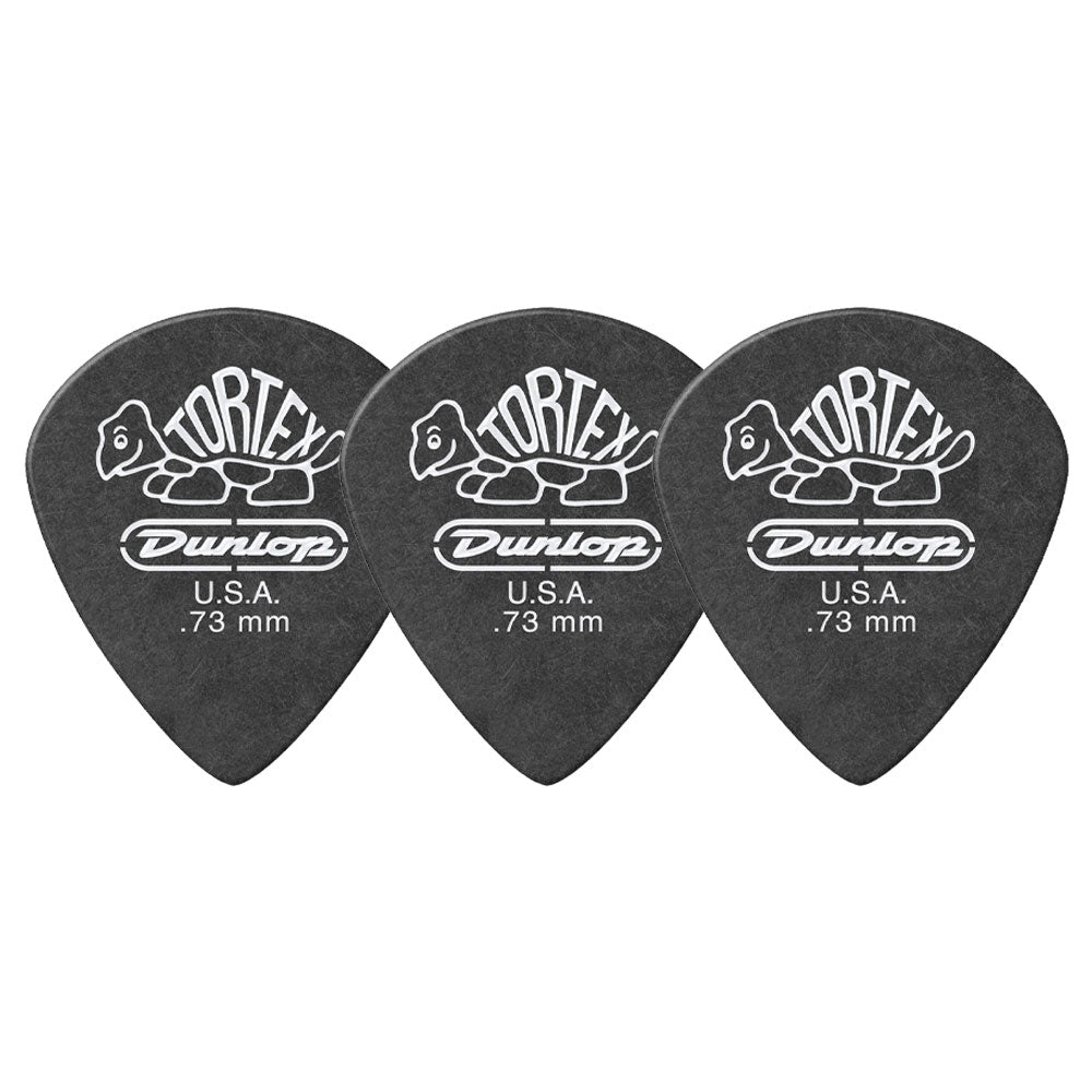 Jim Dunlop ジム ダンロップ 482R TORTEX Pitch Black Jazz III ジャズタイプギター ピック 3枚入り