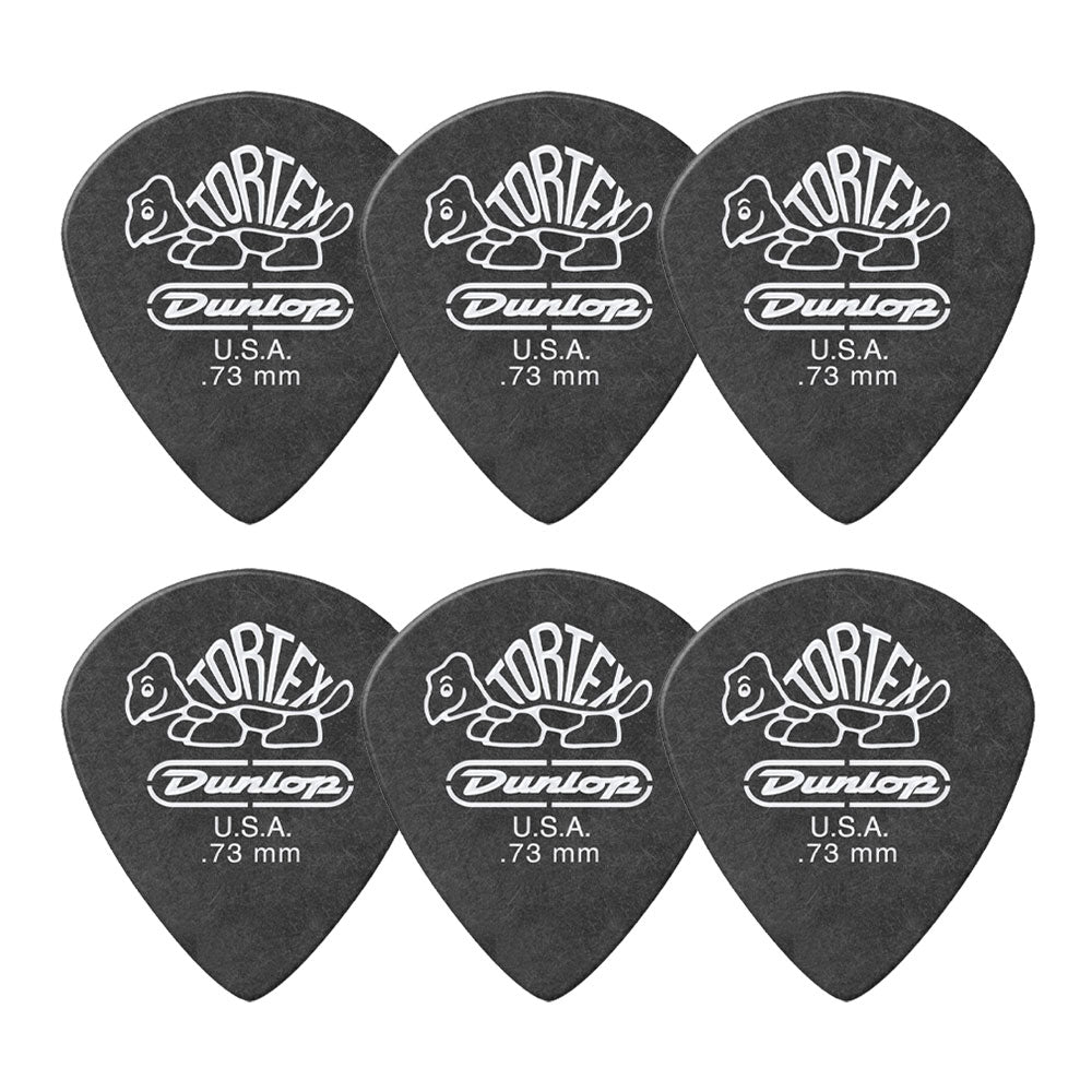 Jim Dunlop ジム ダンロップ 482R TORTEX Pitch Black Jazz III ジャズタイプギター ピック 6枚入り