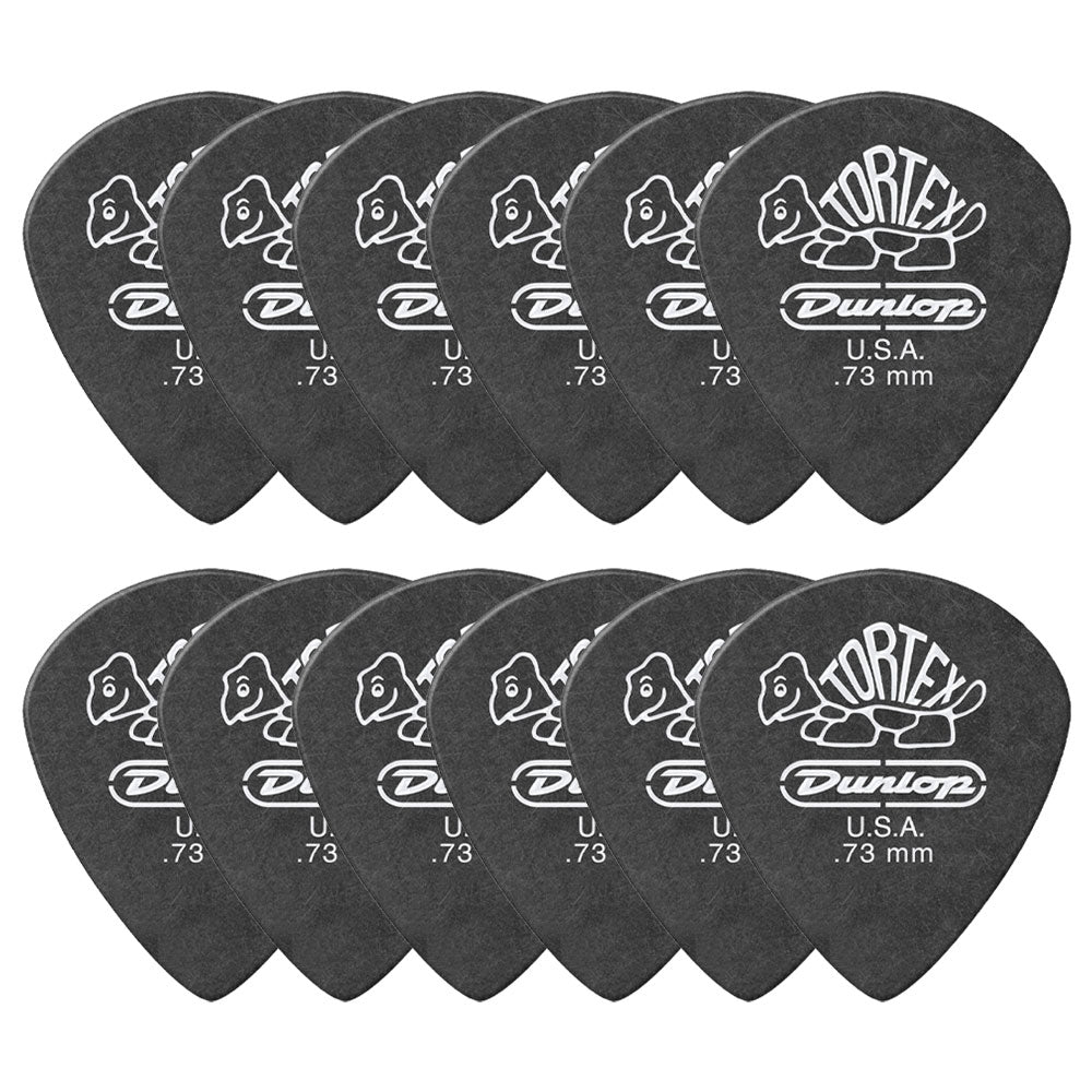 Jim Dunlop ジム ダンロップ 482R TORTEX Pitch Black Jazz III ジャズタイプギター ピック 12枚入り